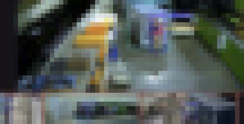 工业安全监控检测画面 (马赛克处理)